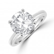 Platinum Solitaire 3.45ct Diamond Ring