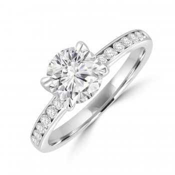 Platinum Solitaire GSi2 Diamond Ring