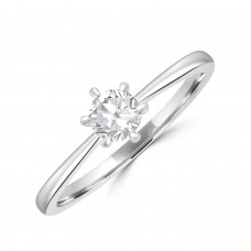 Platinum Solitaire DSi1 Diamond Ring