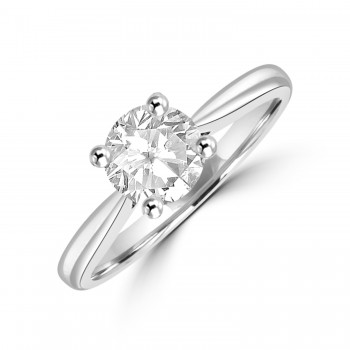Platinum Solitaire DSi2 Diamond Ring