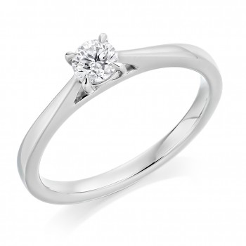 Platinum Solitaire ESi2 Diamond ring