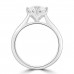 Platinum Solitaire DSi2 Diamond Compass set ring