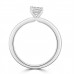 Platinum Radiant cut EVS1 Diamond Solitaire ring