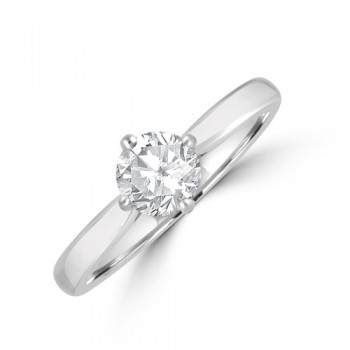 Platinum Solitaire DSi1 Diamond Compass claw ring
