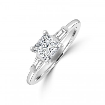 Platinum Princess GSi1 Diamond Solitaire Ring