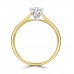 18ct Gold Solitaire ESi2 Diamond 6-claw Ring