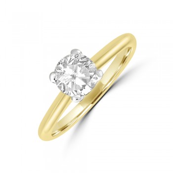 18ct Gold Solitaire DSi1 Diamond Ring