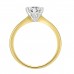 18ct Gold and Platinum Solitaire GSi1 Diamond ring