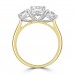 18ct Gold and Platinum Three-stone ESi2 Diamond Ring