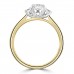 18ct Gold and Platinum Three-stone GSi2 Diamond Ring