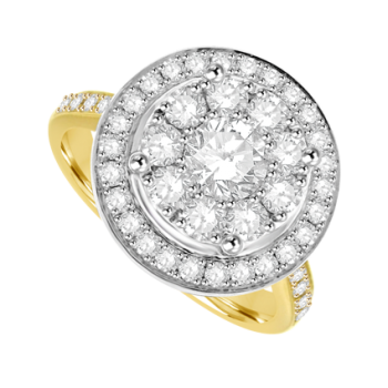 18ct Gold Diamond Solitaire Mirage Ring