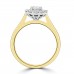 18ct Gold and Platinum Oval GI1 Diamond Cluster ring 18ct Gold and Platinum Oval GI1 Diamond Cluster ring