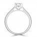 Platinum Radiant Lab Grown Diamond Solitaire ring