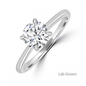 Platinum Solitaire Lab Grown Diamond Hidden Halo ring Platinum Solitaire Lab Grown Diamond Hidden Halo ring
