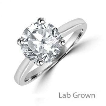 Platinum Solitaire Lab Grown DVS2 Diamond ring Platinum Solitaire Lab Grown DVS2 Diamond ring