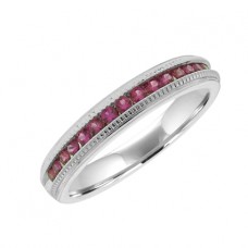 18ct White Gold Ruby Eternity Ring
