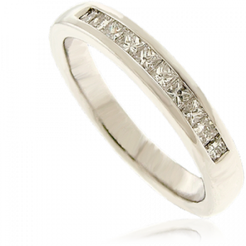 Platinum Princess cut Diamond Eternity Ring