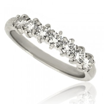 Platinum 7-stone Diamond Eternity Ring