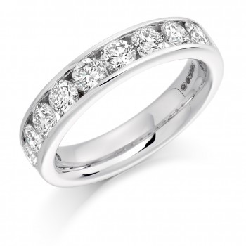 Platinum 9-stone 1.50ct Diamond Wedding/Eternity Ring
