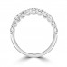 Platinum 11-stone Diamond Cog set Eternity Ring