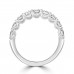 Platinum 9-stone 1.50ct Diamond Cog set Eternity Ring