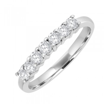 Platinum 7-stone Diamond Eternity ring