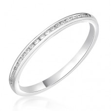 Platinum .15ct Diamond Channel set Wedding / Eternity Ring