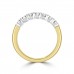 18ct Gold 7-stone .45ct Diamond Loopy Eternity Ring