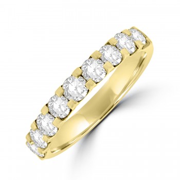 18ct Gold 9-stone Diamond Eternity ring
