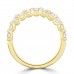 18ct Gold Eleven stone Diamond Loopy Claw Eternity ring