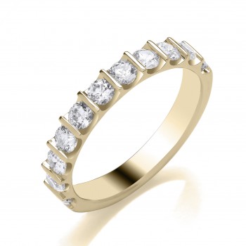 18ct Yellow Gold Diamond Bar Set