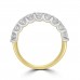 18ct Gold Platinum Cog Style 1.50ct Diamond Eternity ring