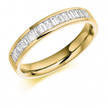 18ct Gold Baguette Diamond Wedding Ring