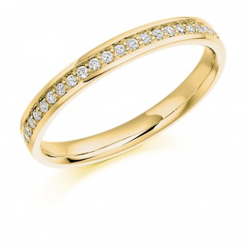 18ct Gold Grain set Diamond Wedding Ring