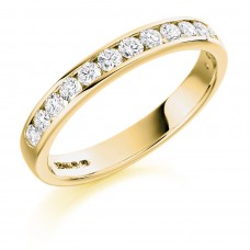 18ct Gold 12-stone Diamond Wedding Ring