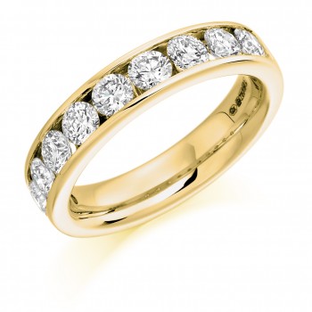 18ct Gold 9-stone Diamond Eternity Ring
