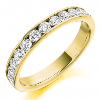 18ct Gold .75ct Diamond Channel set Eternity ring