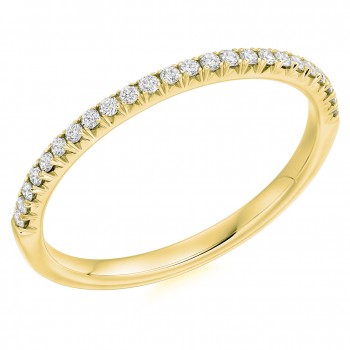 18ct Gold French Cut Diamond Eternity Wedding ring