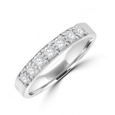 18ct White Gold 7-stone Diamond Eternity Ring