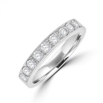 18ct White Gold 9-stone Diamond Eternity Ring
