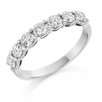 18ct White Gold Seven-stone Diamond Eternity Ring
