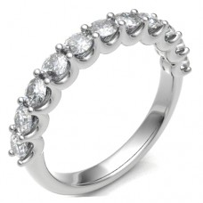 18ct White Gold Loopy 1.02ct Diamond Eternity Ring