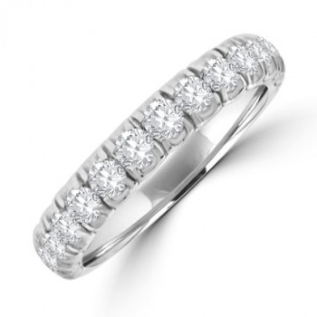 18ct White Gold 15-stone Diamond Eternity Ring