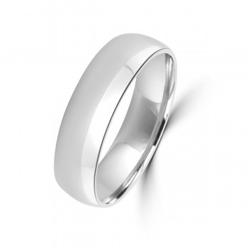 Platinum 6mm Polished Wedding Ring