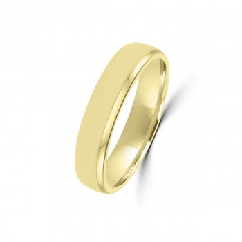 18ct Yellow Gold 4mm Flat Wedding Ring