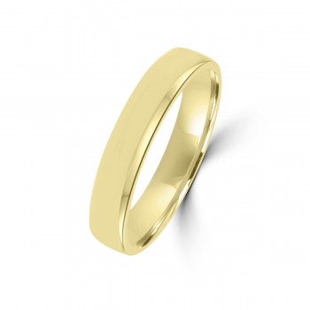 9ct Yellow Gold Plain 4mm Wedding Ring