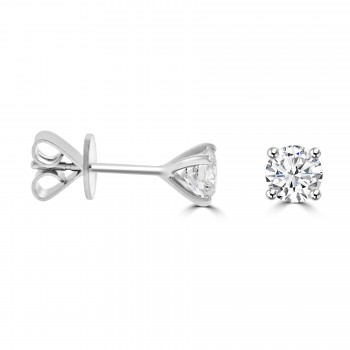 Platinum Solitaire GSi2 Diamond stud earrings