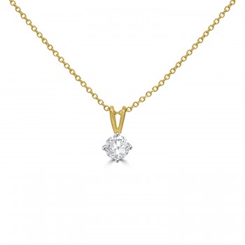 18ct Gold Solitaire DSi2 Diamond pendant