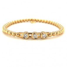 18ct Gold Diamond Tresore Bracelet by Hulchi Belluni