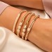 18ct Gold Hulchi Belluni Tresore Diamond Stretch Bracelet